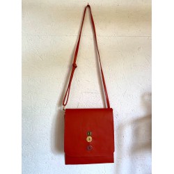 Pochette Plate Orange Foncé