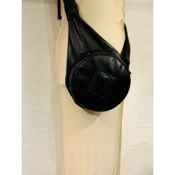 Sac P&P's Noir, motif Croco