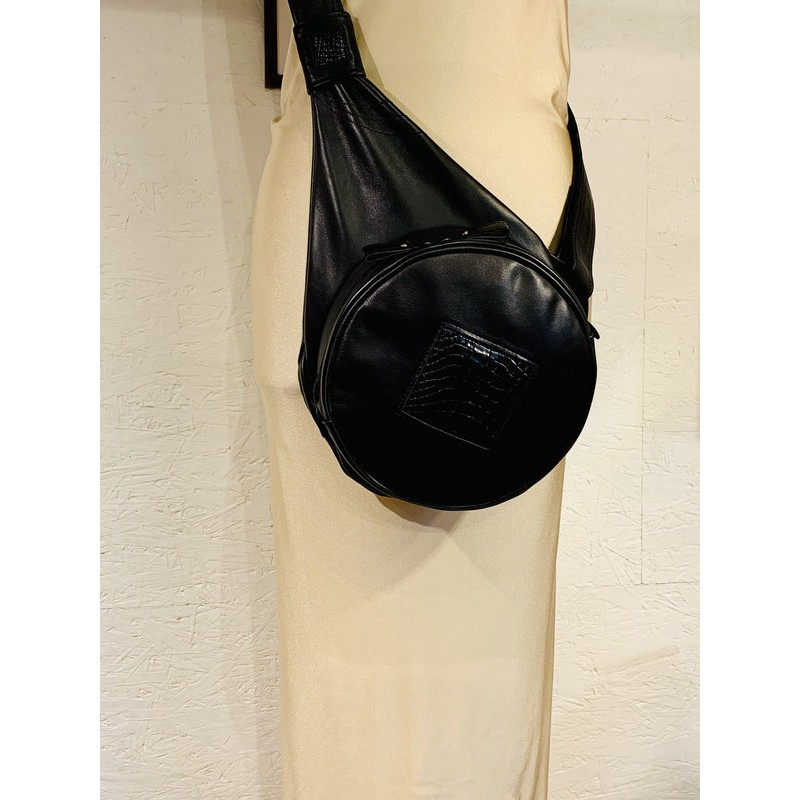 Sac P&P's Noir, motif Croco