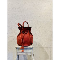 Sac Boule Vieux Rose, Nubuk