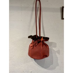 Sac Boule Vieux Rose, Nubuk