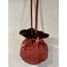 Sac Boule Vieux Rose, Nubuk