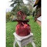 Sac Boule Vieux Rose, Nubuk