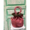 Sac Boule Vieux Rose, Nubuk